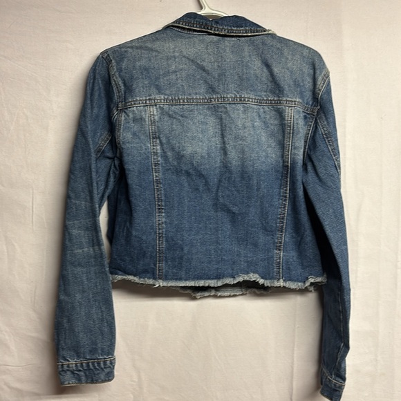 Eighty Two Denim Women’s Cropped Denim Jacket Size Large - Picture 7 of 7